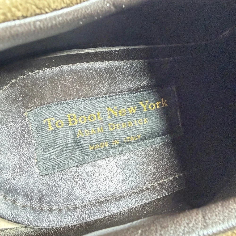 To Boot New York Adam Derrick Italy Mens Brown Suede Square‎ Oxford Shoes Size 9